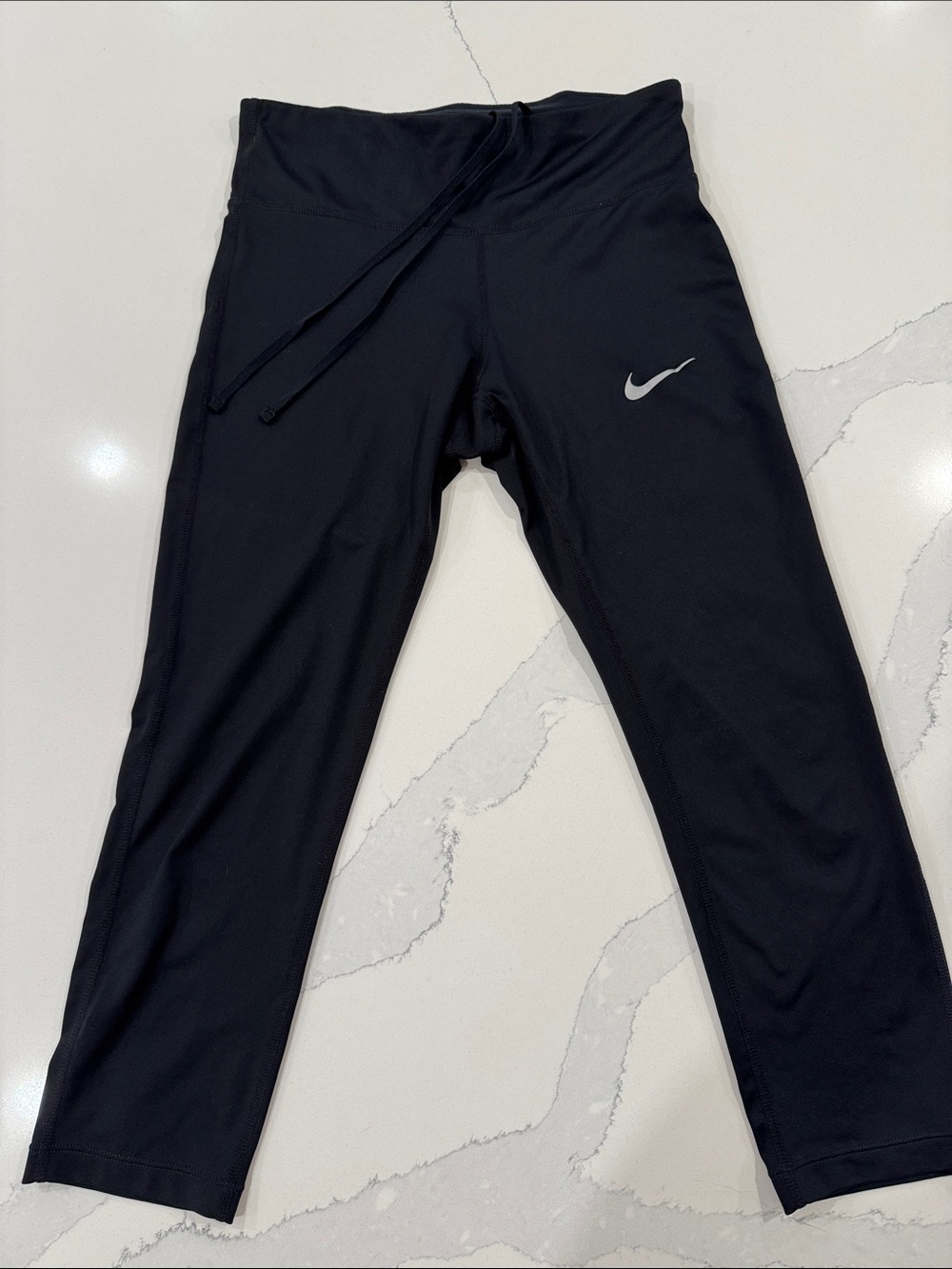 Nike Black Performance Leggings with Reflective Swoosh